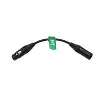 HangTon - Câble d'extension d'alimentation XLR 4 broches mâle vers XLR 3 broches femelle pour batterie ARRI rouge Canon Sony caméra lumière 12-24 V 20 cm