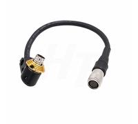 HangTon Câble d'extension pour objectif Canon Servo CN-E 18-80 70-200 mm, Zoom Focus Controller Hirose 20 broches femelle mâle angle droit 15 cm