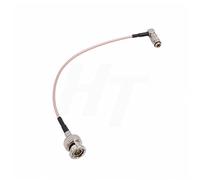 HangTon Câble DIN 1.0/2.3 vers BNC 3G SDI pour Blackmagic Camera Video Assist Monitor Hyperdeck Shuttle 75 ohm (15 cm, angle droit DIN 1.0/2.3 vers BNC RG179)