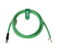 HangTon Câble EtherCAT M8 4 broches pour capteur d'E/S réseau Beckhoff Keyence, EtherNet Profinet Fieldbus de terrain, contrôle de l'automatisation industrielle, haute flexibilité blindé PUR, 15 m