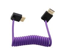 HangTon Câble HDMI angulaire vers le haut et le bas, câble flexible 8K60 4K120 pour moniteur de caméra ATOMOS Ninja V à Sony FX3 FX9 A9 A1 A7RV A7IV A7SIII, Lumix G9M2 GH5S GH6 S1, Nikon Z8, Canon C70