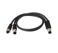 HangTon Câble M12 5 broches mâle vers femelle pour capteur d'actionneur d'automatisation industrielle Beckhoff TURCK réseau DeviceNet CANopen I/O Module Profibus, 3 m