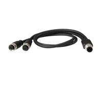 HangTon Câble M12 5 broches mâle vers femelle pour capteur d'actionneur d'automatisation industrielle Beckhoff TURCK réseau DeviceNet CANopen I/O Module Profibus Outdoor, 3 m