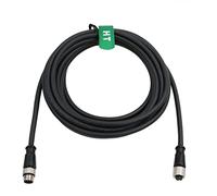 HangTon Câble M12 A codé 8 broches femelle vers 8 broches mâle pour actionneur de capteur de caméra Cognex In-Sight à distance Profibus Automation 2 m