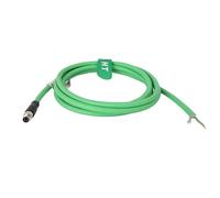 HangTon Câble M8 à 4 broches mâle à code A vers câble ouvert pour module de communication réseau Beckhoff Keyence EtherCAT EtherNet Profinet Contrôle d'automatisation industrielle, Cat5e PUR blindé, 1