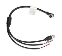 HangTon Câble pour capteur LiDAR DJI Livox Mid-360 - Réseau d'alimentation Ethernet vers ordinateur - Connecteur aéronautique M12 12 broches femelle à angle droit vers câbles volants RJ45, 50 cm