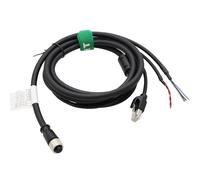 HangTon Câble répartiteur M12 Aviation pour DJI Livox Mid-360 LiDAR Sensor Power Ethernet, connecteur femelle 12 broches codé A vers câbles volants RJ45, 2 m