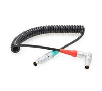 HangTon Câble spiralé Timecode 5 broches vers 5 broches droites pour mini caméra ARRI Alexa