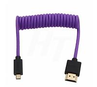 HangTon Câble tressé Micro HDMI 2.1 4K 8K 60p pour Sony ZVE-10 A7S A7R Canon R10 R6 MKII Lumix Camera SmallHD ATOMOS Ninja V Monitor Type A D