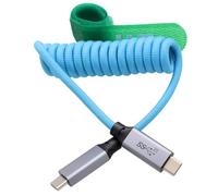 HangTon Câble USB de type C 20 Gbit/s 100 W 4K60 pour SSD BMPCC ZCAM R5 R6 A7C FX3 appareil photo iPhone 15 iPad MacBook Pro téléphone moniteur d'ordinateur portable, tressé, 30 cm