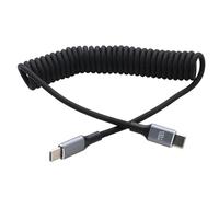 HangTon Câble USB Type-C 100 W 88 W à charge super rapide, câble CarPlay pour Sony Xperia XZ2, Pixel 9/8, iPhone 15/16 Pro, LG V50, Mate 70, iPad, MacBook Pro, ordinateur portable, tressé spiralé