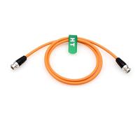 HangTon Câble vidéo 12G SDI 4K 60p pour appareil photo Sony Venice FX9 FX6 Alexa Komodo Canon C300 III SmallHD Atomos, BNC 75 ohm coaxial blindé (50 cm, orange)