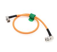 HangTon Câble vidéo coaxial 12 G 4K SDI UHD BNC à angle droit mâle pour Blackmagic Sony FS7 FX9 FX6 RED ARRI Camera Monitor 5 m