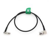 HangTon Câble vidéo SDI 6G haute densité pour Blackmagic Video Assist 4K écran 5" DJI Lightbridge 2, angle droit HD Micro BNC vers BNC mâle 60 cm