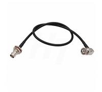 HangTon câbles coaxiaux 6G SDI RF 50 Ohm à Angle Droit BNC mâle vers BNC Femelle, Double Blindage, Faible Perte RG223 pour Appareil Photo, Moniteur, antenne vidéo, GPS, Radio 50cm