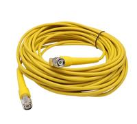 HangTon câbles d'antenne GPS TNC à Angle Droit RG58 pour Trimble Topcon Sokkia Leica Récepteur Base Station vers antenne GPS Jaune 20m