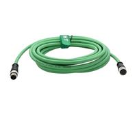 HangTon Caméra de vision Ethernet étanche M12 4 broches code D vers M12 4 broches D câble codé pour codeur Baumer automatisation industrielle réseau PLC 5 m