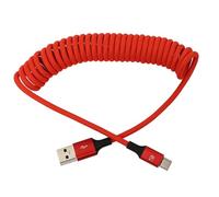 HangTon CarPlay Câble de données USB-A vers USB-C, PD 45 W pour Pixel 8, iPhone 15 16, Canon Sony FX30, Samsung LG, iPad, MacBook Pro, ordinateur portable Dell, reflex numérique, tressé enroulé, 1 m