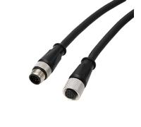 HangTon Cognex CKR-200-CBL-EXT Câble d'extension d'alimentation I/O M12 12 broches mâle vers femelle pour Checker 201/202 5 m