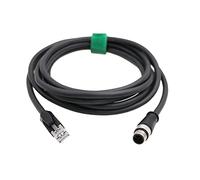 HangTon Cognex Gige Ethernet M12 8 broches A-Code mâle vers RJ45 CAT6 Câble réseau blindé High Flex (2 mètres)