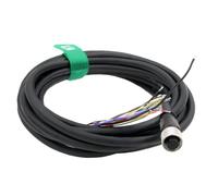 HangTon Cognex in - sight 7000 24V alimentation io câble M12 a - codage 12 broches femelle à actionneur industriel capteurs automatisation de réseau CCB - pwrio 10m Flying Line