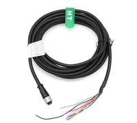 HangTon Cognex in - sight 7000 8000 24V alimentation io câble M12 a codage 12 broches femelle à câble volant pour capteurs industriels Profibus application d'automatisation de réseau CCB - pwrio 5M