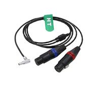 HangTon Connect Câble d'entrée Audio stéréo équilibré à 2 canaux pour Mini caméra Red V-Raptor Arri Alexa XLR 3 Broches Femelle Angle Droit 00B 5 Broches 60 cm