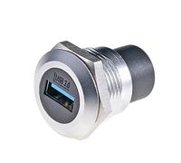 HangTon Connecteur circulaire étanche USB 3.0 à montage sur panneau, câble en ligne, extension femelle vers femelle, IP65 Pass-Through