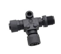 HangTon Connecteur en T pour NMEA 2000 Network Backbone Extension, Lowrance, Garmin, Airmar, Maretron, Raymarine, Simrad, Navico, Marine Boat GPS Chartplotter Sensor, Plastique