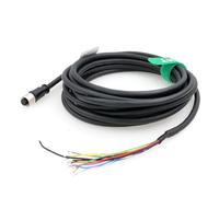 HangTon Connecteur M12 12 broches vers câbles volants pour automatisation industrielle Cognex in Sight 9000 2000 300 Omron V430 F430 Baumer Encodeur de capteur d'actionneur, 50 m