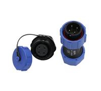 HangTon Connecteur SP17 4 broches étanche aviation circulaire 5A mâle femelle câble prise châssis prise pour utilisation en extérieur