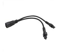 HangTon Cordon d'alimentation pour Adaptateur CA d'onduleur vers Ordinateur Portable Câble répartiteur en Y IEC320 C14 vers 2X C5 Mickey Mouse pour 250V 2.5A 12"