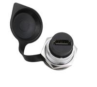 HangTon Coupleur HDMI 2.0 à montage sur panneau - Connecteur circulaire étanche - Câble en ligne femelle vers femelle - Extension IP65