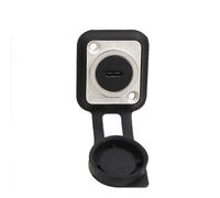 HangTon Coupleur USB C Type-C Femelle vers Femelle Connecteur étanche, Prise de Panneau pour châssis de câble en Ligne, IP65 Bulkhead Pass-Through