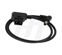 HangTon D-tap Câble d'alimentation DC 5,5 2,5 mm à angle droit 12 V CC pour appareil photo reflex numérique monture en V Anton Gold Mount vers Blackmagic (1 m)