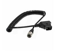 HangTon D-tap Hirose Câble d'alimentation spiralé à 4 broches pour appareils sonores, enregistreur, mixeur 688 702 744T