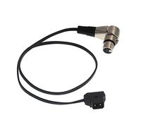 HangTon D-Tap P-Tap Câble d'alimentation femelle à angle droit XLR 4 broches pour appareil photo Sony Venice, Blackmagic URSA Mini Pro, moniteur ARRI