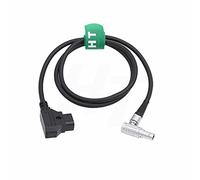 HangTon D-tap P-tap vers 0B 2 broches mâle à angle droit pour Teradek Bolt Bond, Transvideo SmallHD 703, Zacuto Viewfinder, Z CAM E2 F6 S6 et EVF (angle droit, 1,22 m)