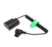 HangTon GH3 GH4 GH5 Adaptateur d'alimentation factice D-tap pour Panasonic Lumix DSLR DMW-DCC12 DMW-BLF19E (spiralé)