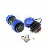 HangTon HE21 Connecteur 10 broches en plastique étanche IP68 femelle mâle