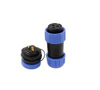 HangTon HE21 Connecteur 30Amp 3 Pin Puissance imperméable à l'eau ip68 Voiture Industrielle électrique Rond extérieur, Prise Femelle de Fil et Prise mâle, Montage sur Panneau