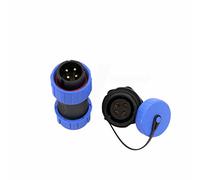 HangTon HE21 Connecteur circulaire en plastique étanche à 4 broches 30 A mâle femelle