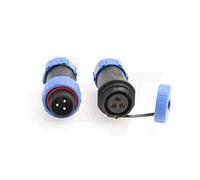 HangTon HE21 Connecteur d'alimentation circulaire 3 broches mâle femelle 30 A pour équipement d'éclairage LED/marine/éclairage (sertissé)