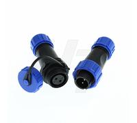 HangTon HE21 Connecteur de câble étanche 2 broches Aviation Déconnexion rapide Mâle Femelle Prise 30 A 500 V pour équipement LED/marine/éclairage