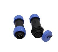 Hangton HE21 Connecteur de câble étanche à 4 broches pour aviation mâle et femelle à déconnexion rapide pour LED/marine/application d'éclairage (soudure)