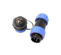 HangTon HE21 Connecteur mâle et Femelle à 3 Broches pour éclairage LED extérieur, 30A 500V, Montage sur Panneau, Filetage M21x1