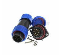 Hangton HE21 Lot de 1 connecteur 12 broches pour alimentation automobile, aviation industrielle, étanche