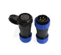 HangTon HE29 25 A 1500 V Max Câble d'alimentation étanche IP68 connecteur aviation mâle femelle (5 broches)