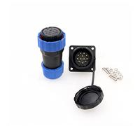 HangTon HE29 Connecteur 12 broches étanche IP68 circulaire d'alimentation femelle prise de panneau mâle déconnexion rapide, courant 10 A haute tension