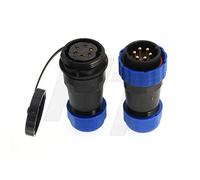 HangTon HE29 - Connecteur de câble mâle femelle 6 broches, étanche, pour extérieur, 25 A